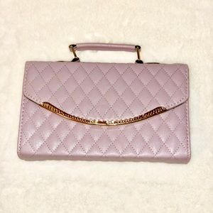 LAVENDER QUILTED PURSE